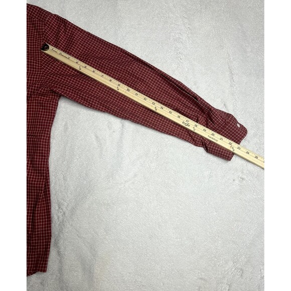 L.L. Bean Shirt Men's Large Red/White Long Sleeve Button Down Item ID 275569 - Picture 7 of 8